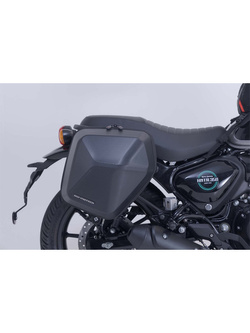 Zestaw: kufry boczne plastikowe Urban ABS + stelaże SLC Sw-Motech do Royal Enfield HNTR 350 (22-) [pojemność: 2 x 16,5l]
