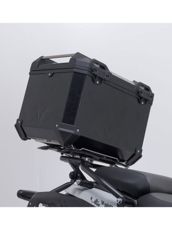 Zestaw: kufer centralny czarny TRAX ADV + stelaż Adventure-rack SW-Motech Royal Enfield Himalayan 450 (23-) [poj.: 38l]