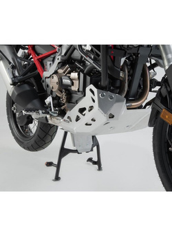 Osłona silnika SW-MOTECH Honda CRF1100 L Africa Twin, Adventure Sports (19-) CRF1100 L Africa Twin ES, Adventure Sports ES (23-) dla motocykla z zamontowanymi crashbarami srebrna