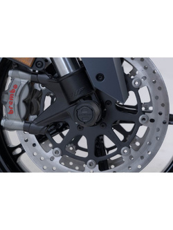 Crash pady przedniej osi SW-MOTECH do wybranych modeli CF Moto/ Husqvarna/ KTM czarne