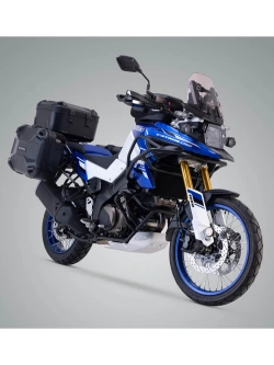 Zestaw: kufry boczne DUSC M i L + stelaże PRO SW-Motech Suzuki V-Strom 1050 DE (23-) [poj.: 33l + 41l]