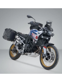 Zestaw: kufry boczne DUSC M i L + stelaże PRO SW-Motech BMW F 900 GS (23-) [poj.: 33l + 41l]