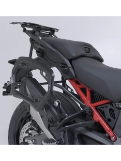 Zestaw: kufry boczne TRAX ADV + stelaże PRO SW-Motech Ducati Multistrada V4/ S/ Pikes Peak (24-) czarne [poj.: 2 x 45 L]