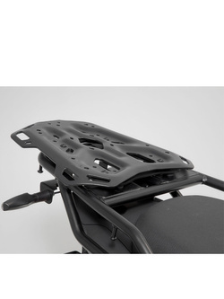 Zestaw: kufry boczne 45/37L + kufer centralny 38L TRAX ADV+ stelaże SW-MOTECH do motocykla Benelli TRK 502 X (18-) srebrne