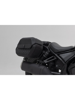 Zestaw: sakwy boczne Legend Gear LH1/ LH1 + stelaż LH1/ LH1 Sw-Motech do Hondy CMX 1100 Rebel (20-)/ CMX 1100 SE Rebel (24-) [pojemność: 39 l]