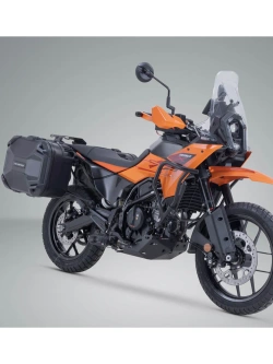 Zestaw: kufry boczne DUSC L + stelaże PRO SW-Motech KTM (wybrane modele) [poj.: 2 x 41l]