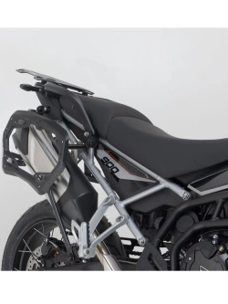 Zestaw: kufry boczne + stelaże PRO TRAX ADV SW-Motech Triumph Tiger 900 GT/ Pro, Rally Pro (23-) czarne [poj.: 45 +37l]