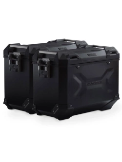 Zestaw: kufry boczne + stelaże PRO TRAX ADV SW-Motech CF Moto 450 MT (23-) czarne [poj.: 45 +37l]