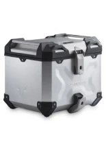 Zestaw: kufer centralny TRAX ADV + stelaż Street-rack SW-Motech BMW R12 G/ S (25-) srebrny [poj.: 38l]