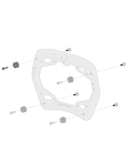 Zestaw: kufry boczne + stelaże PRO ABS ® Aero System Sw-Motech do Suzuki GSX 1300 R Hayabusa WEJ0 (20-) [pojemność: 2 x 25 L]