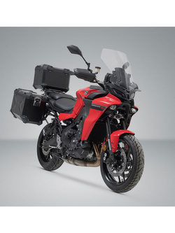 Zestaw: kufry boczne + kufer centralny TRAX ADV + stelaże SW-MOTECH do motocykla Yamaha Tracer 9/GT (20-), Tracer 9 GT+ (22-)