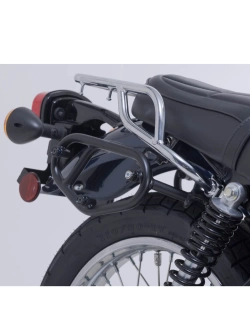 Zestaw sakw bocznych Legend Gear LC2 ze stelażami SW-Motech Kawasaki W 230 (24-)/ Meguro S1 (25-) czarno-brązowe [poj.: 2 x 13,5 L]