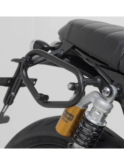 Zestaw sakw bocznych Legend Gear LC2 ze stelażami SW-Motech Triumph Speed Twin 1200 (18-) czarno-brązowe [poj.: 2 x 13,5 L]