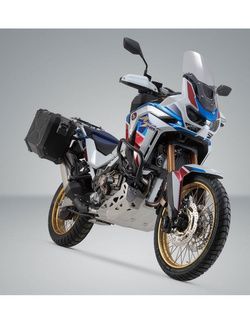 Zestaw: kufry boczne + stelaże PRO TRAX ADV SW-MOTECH 45/37 L do motocykla Honda CRF1100 L Africa Twin/ Adventure Sports (19-), CRF1100 L Africa Twin ES / Adventure Sport ES (23-) [pojemność 45 + 37L]