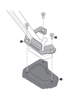 Poszerzenie stopki bocznej SW-MOTECH Triumph Tiger 1200 XCa / XCx/ XR / XRt / XRx (17-)