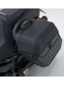 Zestaw: sakwa boczna Legend Gear LH2 ze stelażem SLH HARLEY-DAVIDSON Softail Fat Bob (FXFB) (17-20) [na lewą stronę]