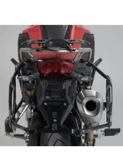 Zestaw: kufry boczne DUSC M i L + stelaże PRO SW-Motech BMW F 800 GS (23-)/ F 850 GS/ ADV (17-)/ F 900 GS Adventure (24-) [poj.: 33l + 41l]