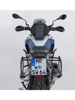 Zestaw: kufry boczne 37/45 + kufer centralny 38 TRAX ADV + stelaże SW-MOTECH BMW F 900 GS (24-) srebrne