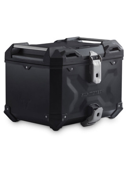 Zestaw: kufer centralny TRAX ADV + stelaż Adventure-rack SW-Motech Suzuki SV 650/ S (03-08)/ SV 1000/ S (03-05) [poj.: 38 l] czarny 