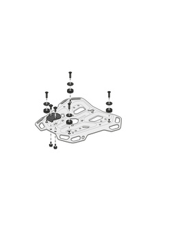 Stelaż centralny Adventure-Rack SW-MOTECH do Benelli TRK 502 X P16 (18-)