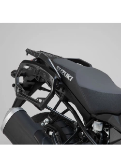 Zestaw: kufry boczne DUSC L + stelaże PRO SW-Motech Suzuki DL1000 V-Strom/ XT (14-19) [poj.: 2 x 41l]