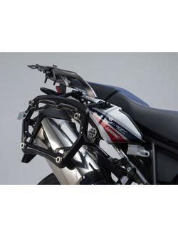 Zestaw: kufry boczne TRAX ADV + stelaże PRO 45/37 L Sw-Motech Honda CRF1000L Africa Twin (15-17) (pojemność 37 i 45 L) czarne