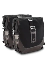 Zestaw sakw bocznych Legend Gear LC2 ze stelażami SW-Motech Kawasaki W 230 (24-)/ Meguro S1 (25-) czarno-brązowe [poj.: 2 x 13,5 L]