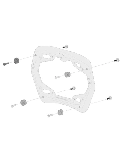 Zestaw: kufry boczne + stelaże ABS ® Aero System SW-Motech CF Moto 450MT (23-)
