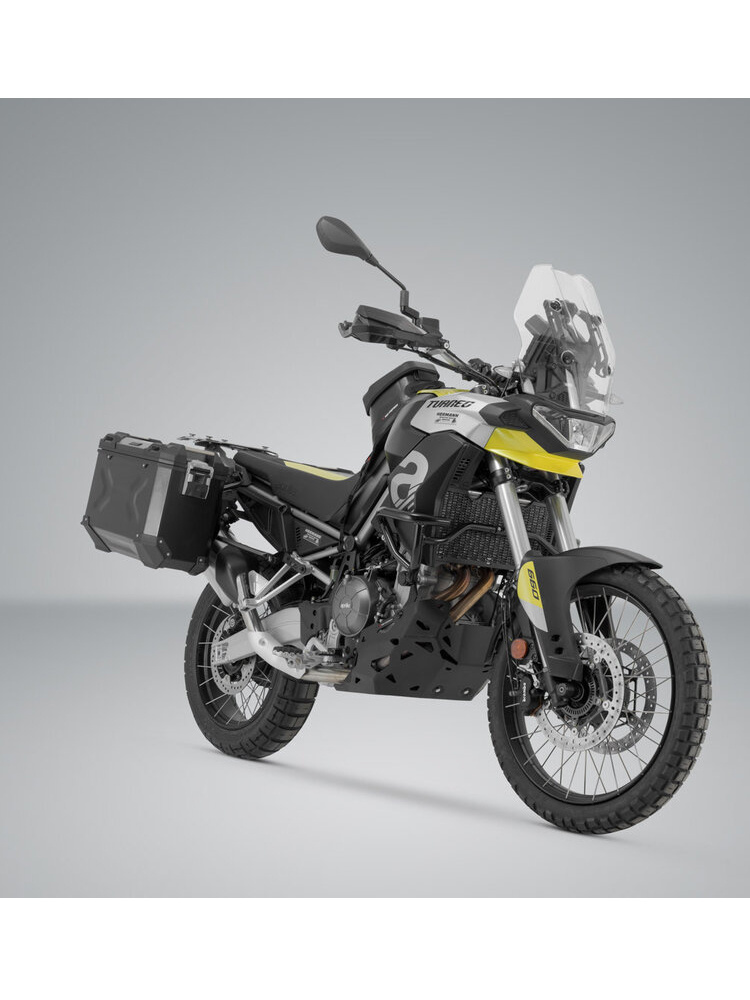 Zestaw: kufry boczne TRAX ADV + stelaże PRO 45/37 L SSw-Motech Aprilia Tuareg 660 (21-)/ Rally (24-) (pojemność 37 i 45 L) czarne