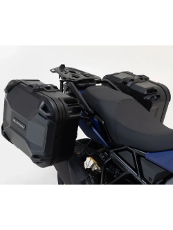 Zestaw: kufry boczne DUSC M + stelaże PRO SW-Motech Suzuki DL1000 V-Strom/ XT (14-19) [poj.: 2 x 33 l]