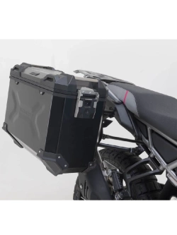 Zestaw: kufry boczne + stelaże PRO TRAX ADV SW-Motech CF Moto 450 MT (23-) czarne [poj.: 45 +37l]