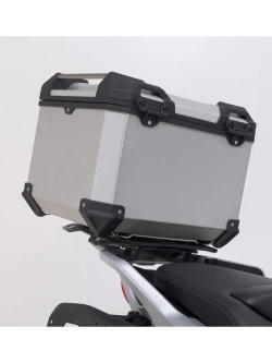 Zestaw: kufry boczne 37/45 + kufer centralny + stelaże TRAX ADV SW-Motech Moto Guzzi V85 TT (24-) srebrne