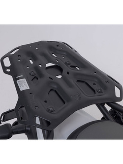 Zestaw: kufer centralny czarny TRAX ADV + stelaż Adventure-rack SW-Motech Royal Enfield Himalayan 450 (23-) [poj.: 38l]