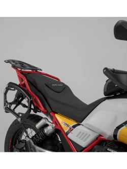 Zestaw: kufry boczne DUSC M i L + stelaże PRO SW-Motech Moto Guzzi V85 TT (19-23) [poj.: 33l + 41l]