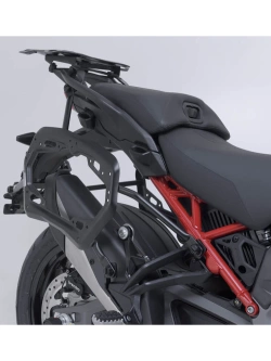Zestaw: kufry boczne + stelaże PRO TRAX ADV SW-Motech Ducati Multistrada V4/ S/ Pikes Peak (24-) czarne [poj.: 2 x 37 L]