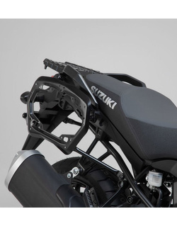 Zestaw: kufry boczne + stelaże PRO TRAX ADV SW-MOTECH 37/37L do motocykla Suzuki V-Strom 1000 (14-) / XT (16-19) [pojemność 2 x 37 L]