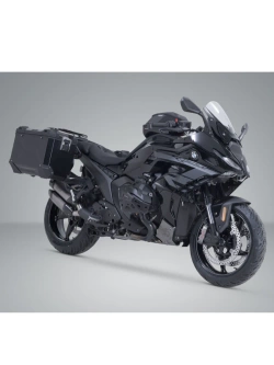 Zestaw: kufry boczne TRAX ADV + stelaże PRO SW-Motech BMW R 1300 R/ RS (25-) czarne [poj.: 2 x 45 L]