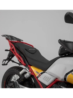 Zestaw: kufry boczne DUSC M i L + stelaże PRO SW-Motech Moto Guzzi V85 TT (19-23) [poj.: 33l + 41l]