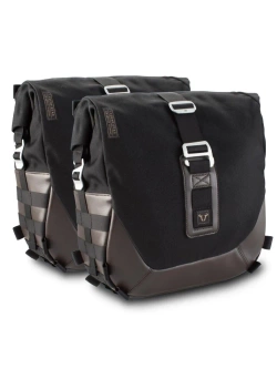 Zestaw sakw bocznych Legend Gear LC2 ze stelażami SW-Motech Triumph Speed Twin 1200 (18-) czarno-brązowe [poj.: 2 x 13,5 L]