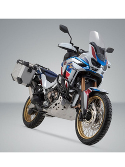 Zestaw: kufry boczne + stelaże PRO TRAX ADV SW-MOTECH 45/37 L do motocykla Honda CRF1100 L Africa Twin/ Adventure Sports (19-), CRF1100 L Africa Twin ES / Adventure Sport ES (23-) [pojemność 45 + 37L]