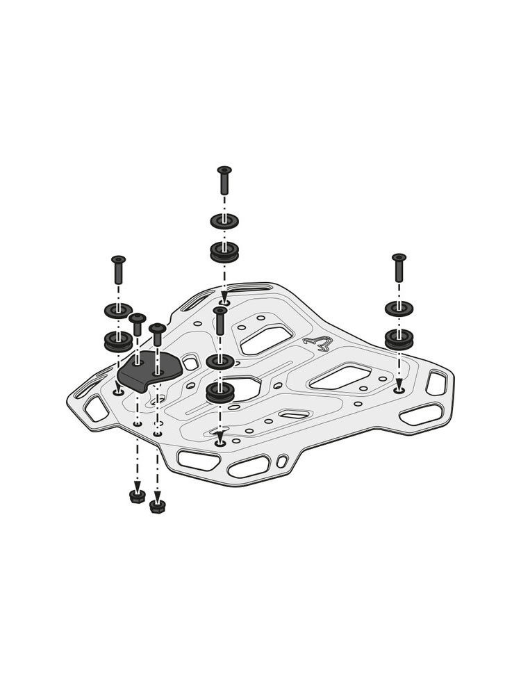 Stelaż centralny Adventure-Rack SW-Motech Moto Guzzi V85 TT/ Travel (24-)