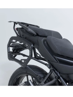 Zestaw: kufry boczne TRAX ADV + stelaże PRO SW-Motech Yamaha Tracer 9/ GT/ GT+ (24-) srebrne [poj.: 2 x 45 L]