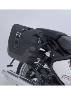 Zestaw sakw bocznych Legend Gear LC2 ze stelażami SW-Motech Royal Enfield Classic 650 (25-) czarno-brązowe [poj.: 2 x 13,5 L]