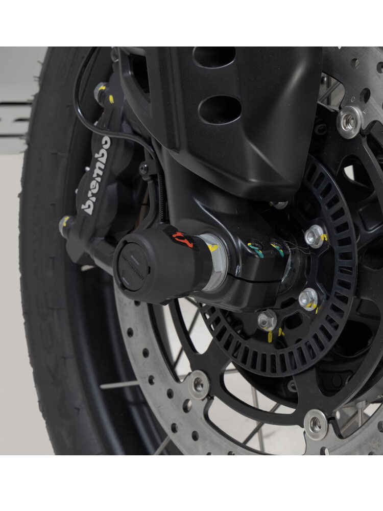 Slidery przedniego zawieszenia SW-MOTECH Moto Guzzi V85 TT (21-)/ Stelvio (23-)