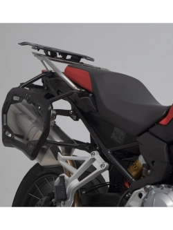 Zestaw: kufry boczne DUSC M i L + stelaże PRO SW-Motech BMW F 800 GS (23-)/ F 850 GS/ ADV (17-)/ F 900 GS Adventure (24-) [poj.: 33l + 41l]