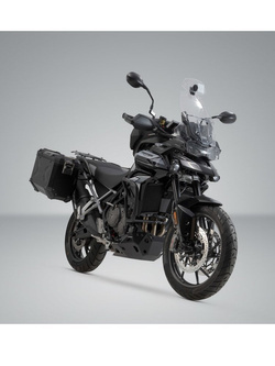 Zestaw: kufry boczne TRAX ADV + stelaże PRO SW-MOTECH 45/37 L do motocykla Triumph Tiger 900/GT/Rally/Pro (20-) [pojemność 45 + 37L]