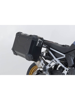 Zestaw: kufry boczne 37/45 + kufer centralny 38 TRAX ADV + stelaże SW-MOTECH BMW F 900 GS (24-) czarne