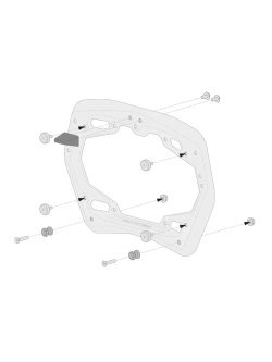 Zestaw: kufry boczne DUSC M i L + kufer centralny DUSC L + stelaże PRO + stelaż Street-Rack SW-Motech KTM (wybrane modele) [poj.: 1 x 33l + 2 x 41l]