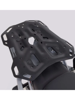 Zestaw: kufry boczne 37/45 + kufer centralny + stelaże TRAX ADV SW-Motech Moto Guzzi V85 TT (24-) srebrne