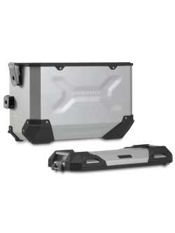 Zestaw: kufry boczne TRAX ADV + stelaże PRO SW-Motech BMW R 1300 R/ RS (25-) srebrne [poj.: 2 x 45 L]